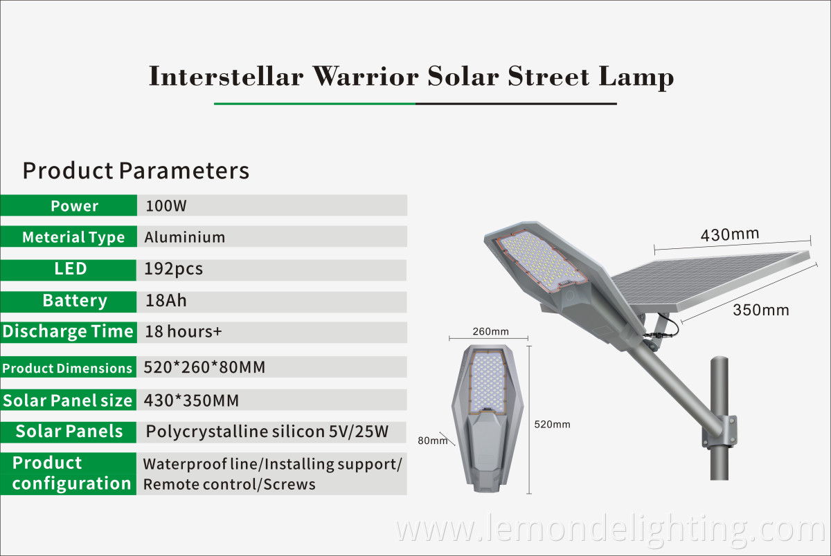 Solar-powered street light